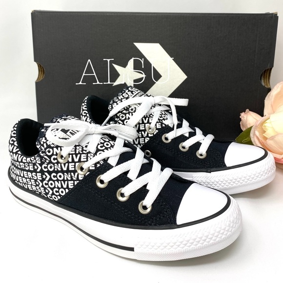 Converse Ctas Madison Low Canvas Black White LogoW - Picture 3 of 10